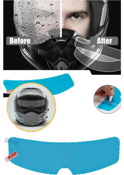 Premium Seri Motosiklet Kaskı Yağmur Kaydırıcı / Buğu Önleyici modelleri