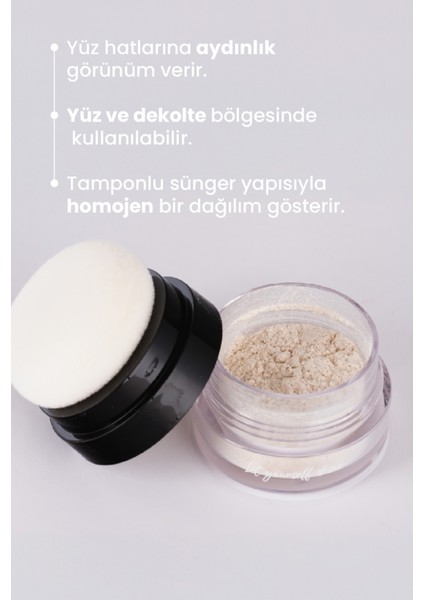 Bade Natural Sparkle Powder Sunny Gold Çok Amaçlı Toz Işıltılı Aydınlatıcı %100 Doğal