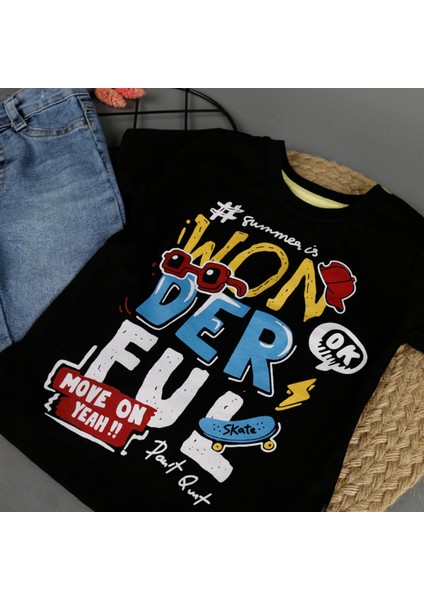 Wonderful Baskılı Erkek 2'li Takım modelleri