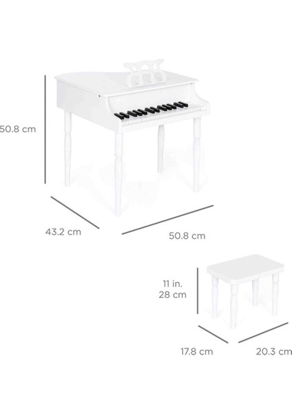 Çocuk İçin Ahşap Piyano BP30RD