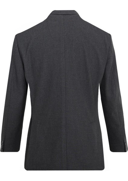 Antrasit Comfort Fit Mono Yaka 6 Drop Modular Takım Elbise