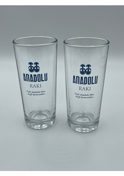 Meyhane Tipi Anadolu Rakı Bardağı 2'li Set , Sen ve Ben