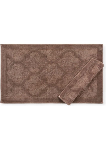 2'li Banyo Paspasi Halisi Pelus Hall Klozet Takimi Ebatlar 50 x 60 cm - 60 x 100 cm