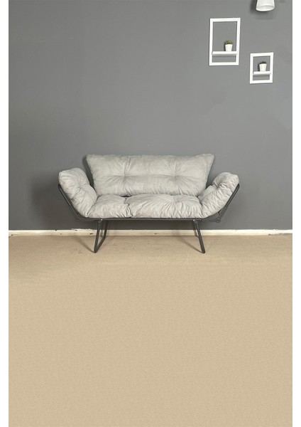 Katlanır Yataklı Ikili Kanepe | Mekanizmalı Çekyat Koltuk | Açılır Kollar & Fonksiyonel Tasarım | Modern, | Gri