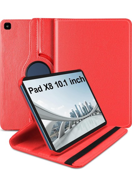 Honor Pad X8 10,1 Inç (AGM3-W09HN) ile Uyumlu 360° Dönebilen Standlı Tablet Kılıfı