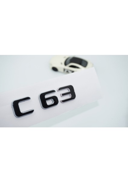 C 63 Bagaj Gri Siyah Abs Yazı Logo Benz Ile Uyumlu