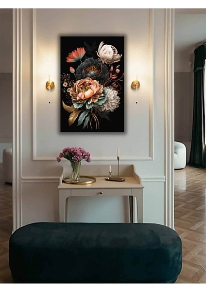 Çiçek Salon Oturma Odası Için Dekoratif Özel Tasarım Dijital Baskı Hd Baskı Kanvas Tablo