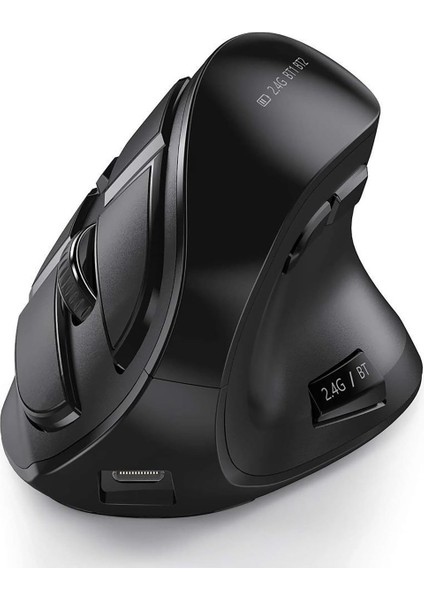 Bluetooth+2.4g Kablosuz Dikey Ergonomik Şarj Edilebilir Sessiz Mouse
