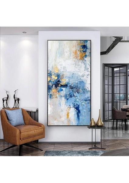 Yağlıboya Görünümlü Soyut Tablo