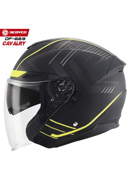 Yarım Motosiklet Kaskı Of 669 Cavalry fırsatları
