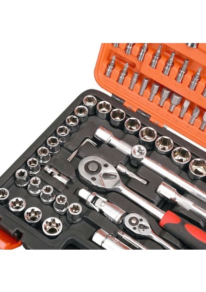 NEW TOOLS 108 Pcs Crv Çeliği Profesyonel Lokma Takımı 1/2-1/4(108 Parça)