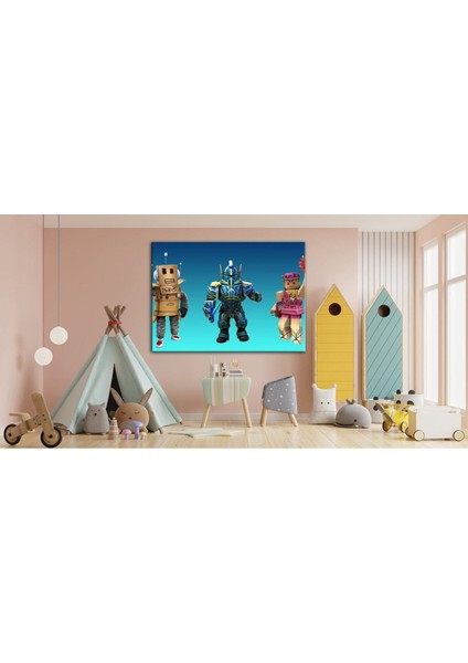 Roblox Video Oyunu Çocuk Odası Tabloları