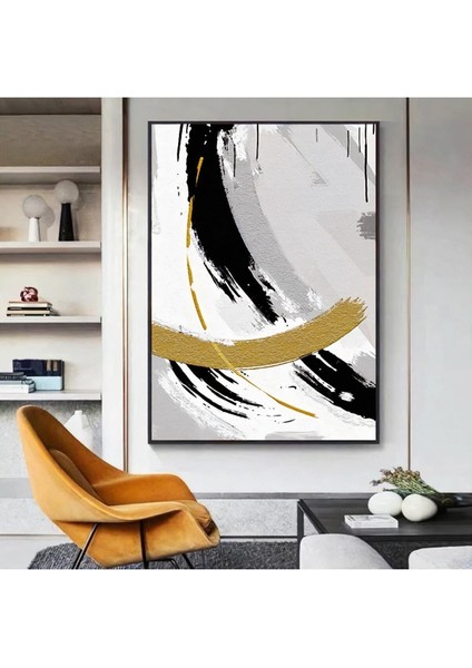 Yağlı Boya Görünümlü Soyut Tablo