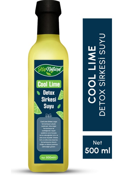 Doğal Detox Cool Lime Özü Sirkesi 500 ml