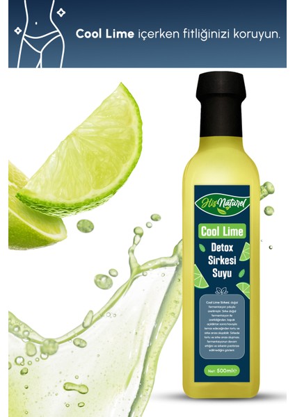 Doğal Detox Cool Lime Özü Sirkesi 500 ml
