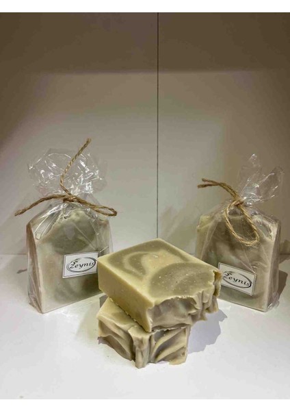 Bentonit Killi Zeytinyağı Sabunu3 Adet) - Yağlı Ciltlere Özel - El Yapımı - Doğal Zeytinyağlı Kil Katkılı Sabun