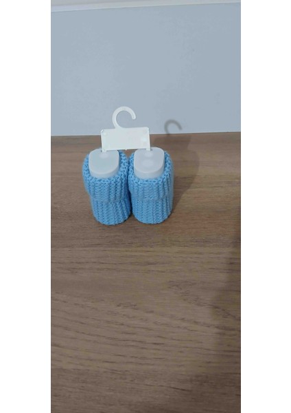 Triko Fiyonklu Bebek Patik