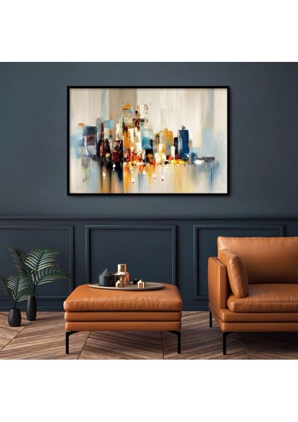 Yağlı Boya Görünümlü Soyut Tablo