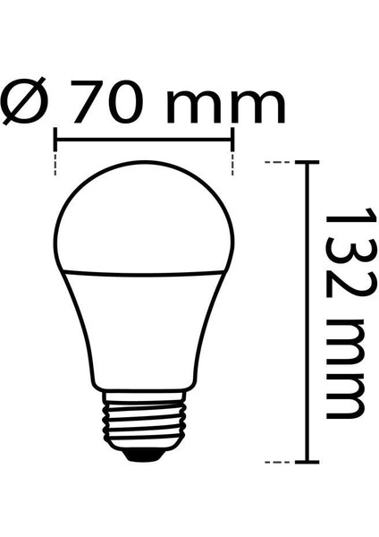 LED Ampul 15W E27 6500K