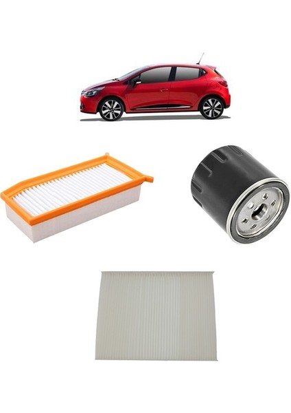 Renault Clio 4 3Lü Filtre Bakım Seti 1.5 Dci 2012-Sonrası KİT1066A