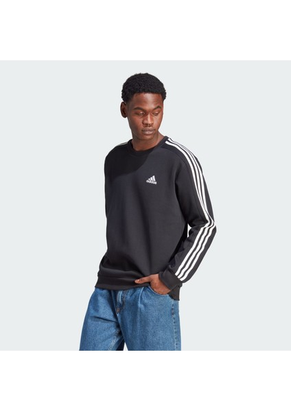 3-Stripes Fleece Erkek Sweatshirt IB4027