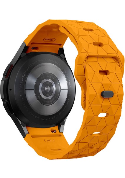 Samsung Galaxy Watch 3-4-5-5 PRO-6-7/CLASSIC-40-41-42-43-44-45-46-47MM KRD-116 20MM Futbol Desenli Spor Tasarımlı Silikon Kordon fiyatları