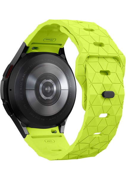 Samsung Galaxy Watch 3-4-5-5 PRO-6-7/CLASSIC-40-41-42-43-44-45-46-47MM KRD-116 20MM Futbol Desenli Spor Tasarımlı Silikon Kordon fiyatları