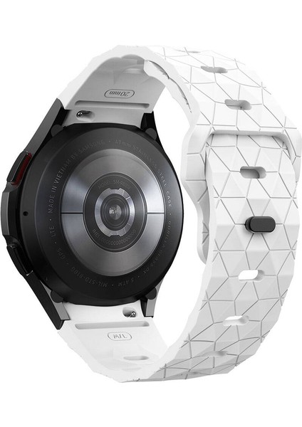 Samsung Galaxy Watch 3-4-5-5 PRO-6-7/CLASSIC-40-41-42-43-44-45-46-47MM KRD-116 20MM Futbol Desenli Spor Tasarımlı Silikon Kordon fiyatları