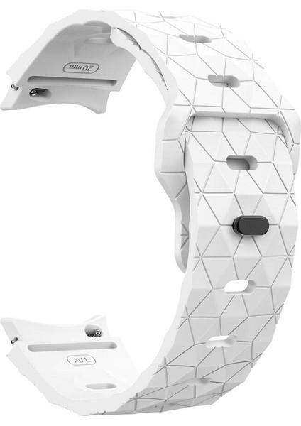 Samsung Galaxy Watch 3-4-5-5 PRO-6-7/CLASSIC-40-41-42-43-44-45-46-47MM KRD-116 20MM Futbol Desenli Spor Tasarımlı Silikon Kordon modelleri