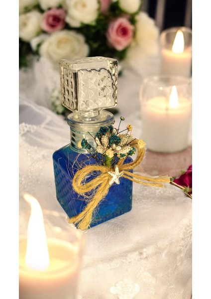 20 Adet Kristal Cam Şişe Kuru Çiçekli Nişan,nikah,düğün Hediyesi modelleri