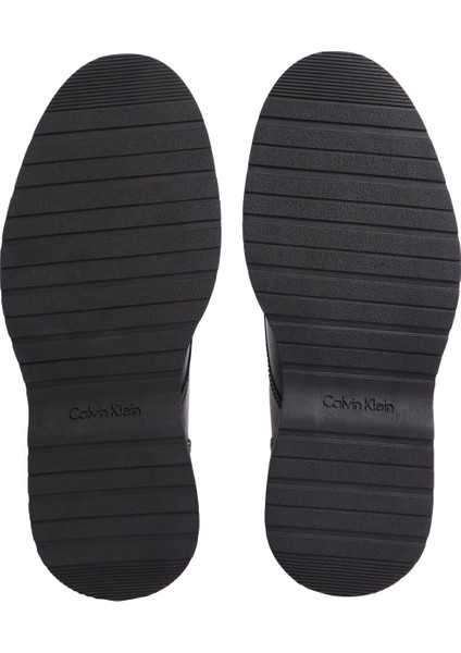 Calvin Klein Deri Siyah Erkek Klasik Ayakkabı Derby Lth