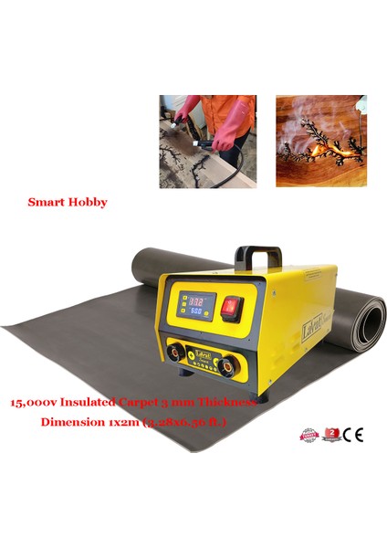 Lichtenberg Ahşap Yakma Makinesi Smart Hobby Yalıtımlı Halı
