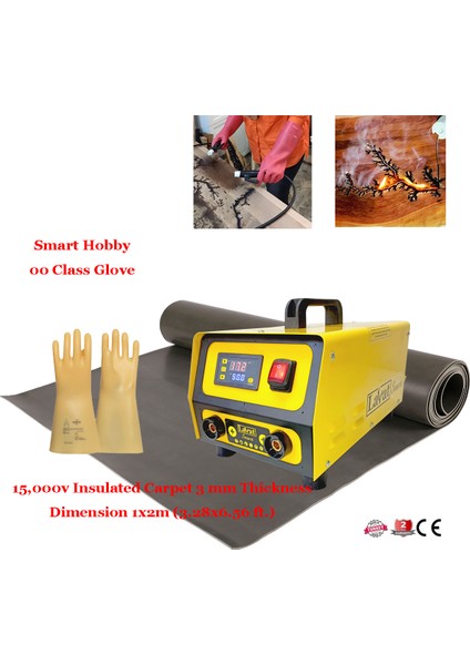 Lichtenberg, Ahşap Yakma Makinesi, Smart Hobby, izole Eldiven, Yalıtımlı Halı,