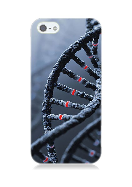 Apple iPhone 5 Uyumlu Dna Sarmalı Desenli Silikon Kılıf