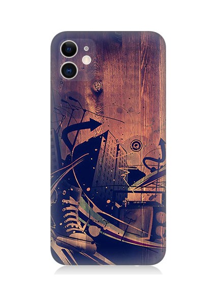 Apple iPhone 11 Uyumlu Karanlık Tiyatro Desenli Silikon Kılıf