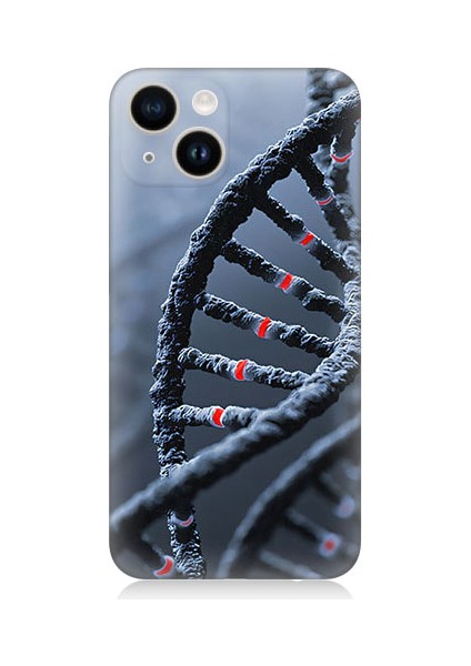 Apple iPhone 13 Uyumlu Dna Sarmalı Desenli Silikon Kılıf