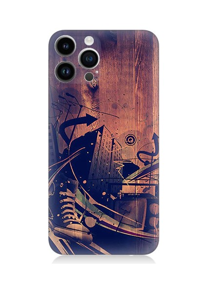 Apple iPhone 13 Pro Max Uyumlu Karanlık Tiyatro Desenli Silikon Kılıf