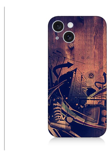 Apple iPhone 15 Plus Uyumlu Karanlık Tiyatro Desenli Silikon Kılıf
