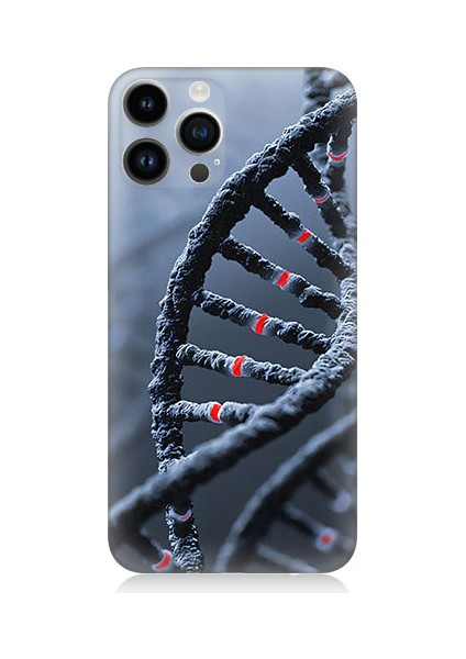 Apple iPhone 13 Pro Max Uyumlu Dna Sarmalı Desenli Silikon Kılıf