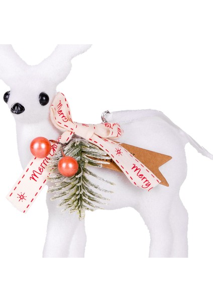 Yılbaşı Ağaç Süsü Geyik Beyaz 15x22 Cm. fiyatları