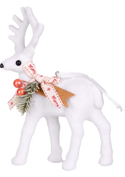 Yılbaşı Ağaç Süsü Geyik Beyaz 15x22 Cm. fırsatları