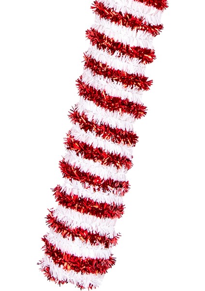 Yılbaşı Ağaç Süsü Noel Baba Figürlü Baston Kırmızı-Beyaz 19X52 Cm. modelleri