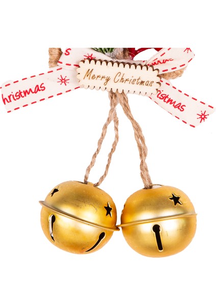 Yılbaşı Ağaç Süsü Yıldız Çanlı Gold 9X14 Cm. modelleri