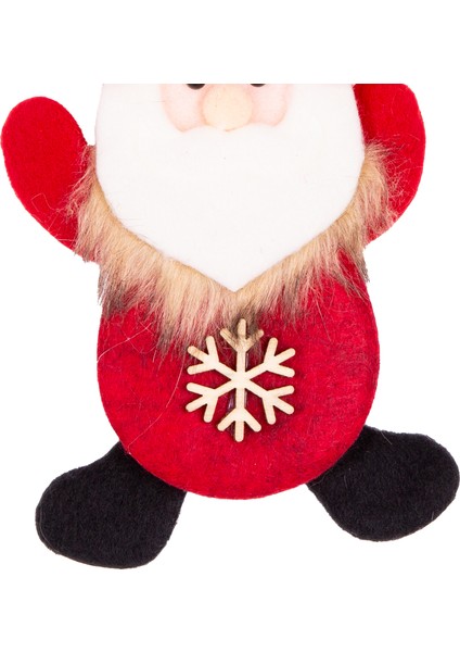 Yılbaşı Süsü Noel Baba Kar Tanesi Figürlü Kırmızı 10x15 Cm. modelleri