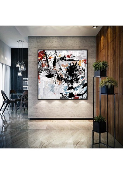 Yağlı Boya Görünümlü Soyut Tablo