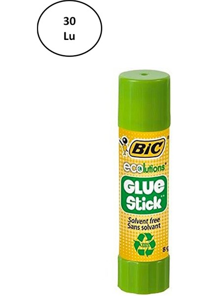 Bic Ecolutions Glue Stick Yapıştırıcı 8 gr 30'lu