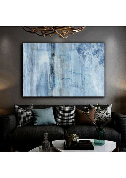 Harikabirev Yağlı Boya Görünümlü Soyut Tablo Premium Kalite Dekoratif Hd Baskı Kanvas Tablo N10