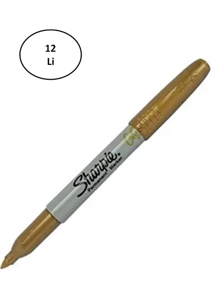 Sharpie Fine Metalik Parmenent Markör Bronz 1834365 12'li