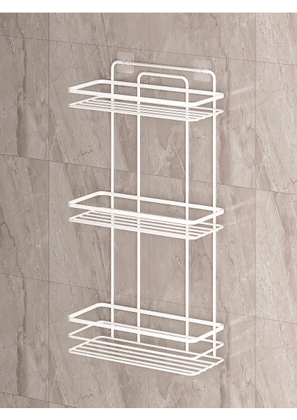 Yapışkanlı Ömür Boyu Paslanmaz Raf Banyo Düzenleyici Şampuanlık Lş03 fiyatları