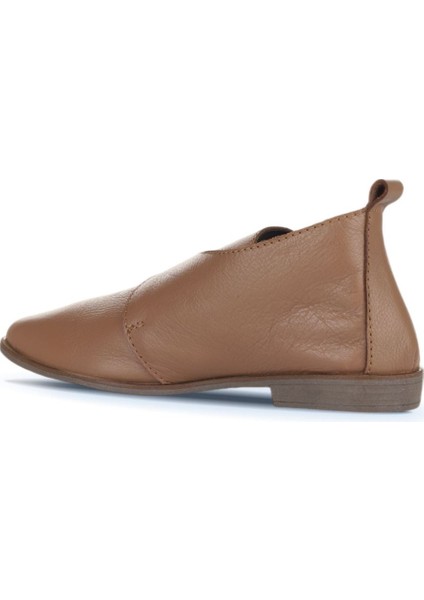 Kahverengi Deri Kadın Düz Bot 01WD3703 01WD3703 fırsatları